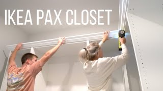 IKEA PAX Closet  Home With Stefani [upl. by Ellennahs]