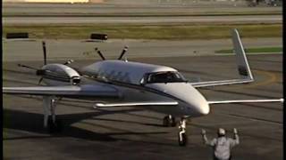 Rare Beech 2000A Starship 1 Departing BUR [upl. by Ssur]