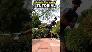 Oblique Kick🥋🔥 tutorial karate mma trick training motivation speed power shorts [upl. by Marthe]