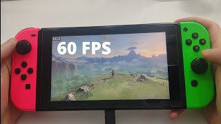 Zelda Breath Of The Wild 60 FPS Gameplay On Nintendo Switch [upl. by Nicolle340]