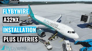 FlyByWire A32nx Installation  A32nx Liveries  How to install [upl. by Aekan]