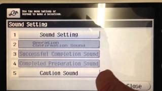 KM C224C754 How to Disable Sound [upl. by Aural]