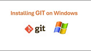 Tutorial Installing git on Windows [upl. by Joane]