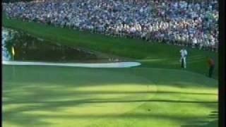 Tiger Woods 16th Hole Masters [upl. by Ahseena]