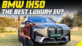 BMW IX XDrive50 Best Electric SUV  Looks Exterior Interior amp Performance Drive Review in Hindi [upl. by Tompkins180]