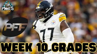 Arthur Moats Reacts To The Pittsburgh Steelers Pro Football Focus PFF Grades For Week 10 [upl. by Tobias845]