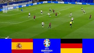 Spain vs Germany  UEFA EURO 2024 QUARTER FINALS ⚽ Full Match Live Highlights Goals ⚽ [upl. by Yreva]