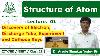 Class 11th Discovery of Electron Discharge Tube Experiment and Cathode Rays [upl. by Nollie]