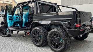 NEW 2024 G63 6x6 G900 BRABUS SOUND Tiffany Blue Interior amp 900HP GCLASS [upl. by Nylesor]