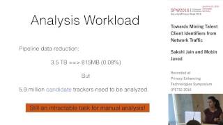 Sakshi Jain and Mobin Javed  Towards Mining Latent Client Identifiers from Network Traffic [upl. by Yrhcaz]