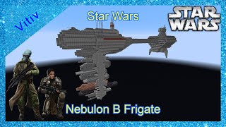 Star Wars EF76 Nebulon B Medical Escort Frigate in Minecraft  Tutorial [upl. by Margit406]