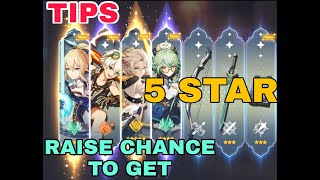 SECRET TIP HOW TO RAISE YOUR CHANCE TO GET 5 STAR CHARACTER  Genshin Impact [upl. by Niwri339]