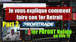 comment faire son premier retrait sur PROFITRADE  Partie 2 [upl. by Abbotsen]