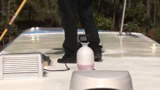 Coating your RV roof with Dicors Fiberglass RV Roof Coating System [upl. by Latterll]