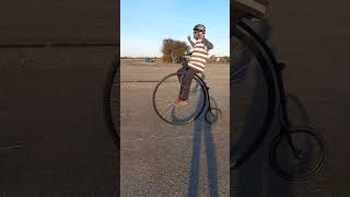 Penny farthing high wheel unicycling uncycles mike arotsky talks about marbles [upl. by Boynton]