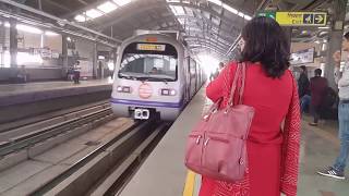 Delhi Metro Train  Complete Ride [upl. by Sharleen]