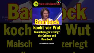 Maischberger Grünen Baerbock lugverkehrskonzept Flugverkehr Kurzstrecken bahn schiene [upl. by Maloney]