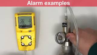 Alarm examples  Honeywell BW Gasalert Microclip XLX3 [upl. by Aneala]