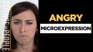 Angry Microexpression  How To Read Facial Expressions [upl. by Doykos]