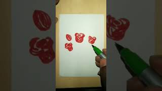 Rose Drawing How to Draw Flower flowerdrawing rose shorts shortfeed [upl. by Heyra]