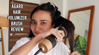 Agaro Volumizer Hair Dryer How to use hot air brush for drying amp styling [upl. by Larrad]