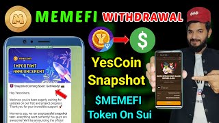 Memefi Deposit MEMEFI Token  Yescoin Snapshot Coming soon  Bool network Snapshot 1Memefi airdrop [upl. by Prouty]