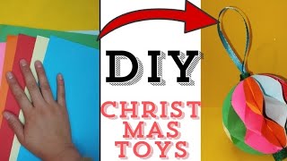 DIY how to make christmas toys of out papers christmas toys  paper craft [upl. by Amund]