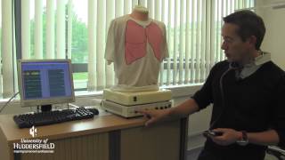 Auscultation Lung simulator used in nurse training at the University of Huddersfield [upl. by Noiram]