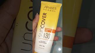 Jovees herbal sunscreen SPF 30 review😀😀joveesherbal [upl. by Ronen33]