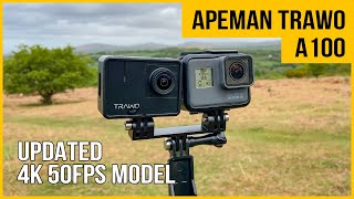 Apeman Trawo A100 action camera review  4K 50 fps  vs GoPro [upl. by Charmaine]