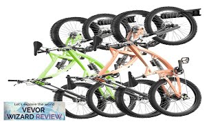 VEVOR Bike Storage Rack 4 Bike Racks and 2 Helmets Hooks Wall Review [upl. by Britton]