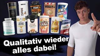 Veganer Proteinpulver Vergleich 30  Fitness Food Corner [upl. by Rupert887]