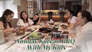 SUNDAY KOREAN BBQ WITH MY KIDS  Marjorie Barretto [upl. by Senhauser429]