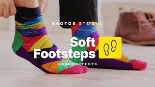 Soft Footsteps Sound Effect  100 Royalty Free  No Copyright Strike [upl. by Htide687]