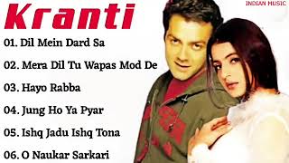 Kranti Movie All Songs Jukebox  Bobby Deol Amisha Patel  INDIAN MUSIC [upl. by Orofselet]