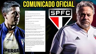 FIM DA LINHA PARA CARPINI NO SÃO PAULO COMUNICADO OFICIAL NO SPFC [upl. by Peatroy]