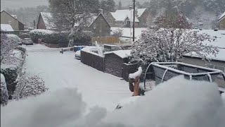 snowfall in Carrbridge [upl. by Rednaskela]