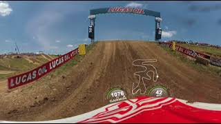 High Point 2018 Onboard with Blake Baggett Moto 1 [upl. by Areyk]