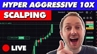 Crypto Trader Scalping with 100k  High Leverage LIVE [upl. by Salaidh]