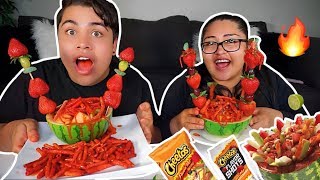 SANDIASLOCAS With Takis And Hot Cheetos MUKBANG  ALANNIZED [upl. by Ogg]