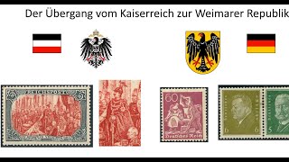 Johannes Hoffner Der Übergang Kaiserreich  Weimarer Rep aus dem Blickwinkel der Philatelie  BDPh [upl. by Eeliah]