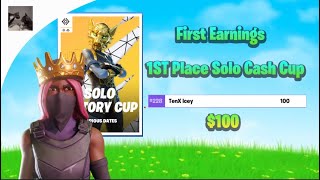 How I Got My First Earnings In The Solo Cash Cup 🏆  Icey [upl. by Naget]