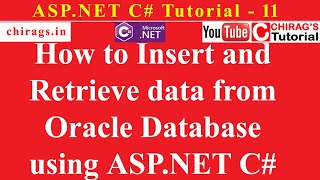 Aspnet C Tutorial 11  How to Insert and Retrieve data from Oracle Database using ASPNET C [upl. by Bibbye]