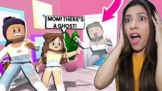 MY DAUGHTER SAW A GHOST in HER BEDROOM Roblox Bloxburg Roleplay [upl. by Tina]