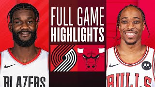 TRAIL BLAZERS at BULLS  FULL GAME HIGHLIGHTS  March 18 2024 [upl. by Enirahtak608]