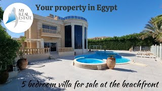 Luxury 5 bedroom villa for sale in a beachfront hotel Hurghada Red Sea Egypt [upl. by Ella]