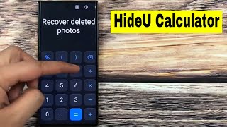 Recover Deleted Photos from HideU Calculator Lock App [upl. by Yrruc40]