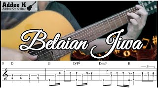 Belaian Jiwa  CarefreeInnuendo Fingerstyle Guitar Cover With TAB [upl. by Parnell]