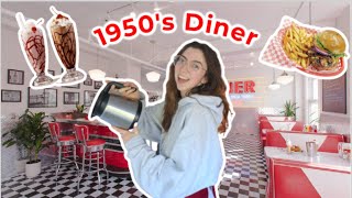 I turned my house into a 1950s diner for 24 hours  milkshakes burgers and rock N roll [upl. by Pathe427]