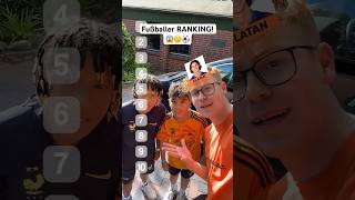 Fußballer RANKEN 😱⚽️ Fans Edition ranking jannikfreestyle [upl. by Eilerua395]